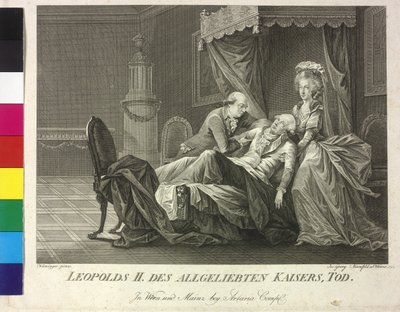 Death of Emperor Leopold II by Vincent George Kininger