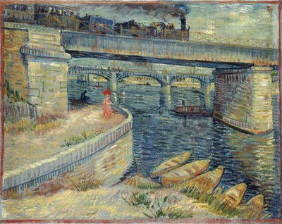 Bridges across the Seine at Asnières by Vincent van Gogh