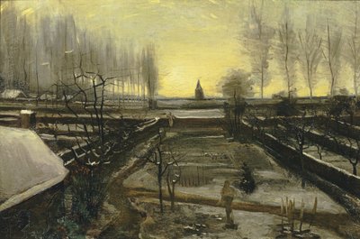 The Parsonage Garden at Nuenen in the Snow by Vincent van Gogh