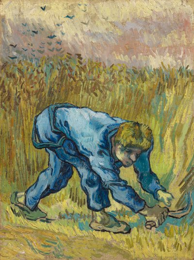The Reaper after Millet, 1889 by Vincent van Gogh