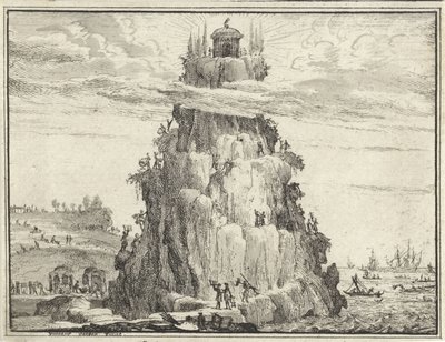 Temple of Wisdom on a Rock by Vincent Laurensz. van der Vinne (II)