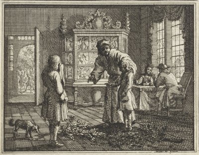 Father Reprimands His Children by Vincent Laurensz. van der Vinne (II)