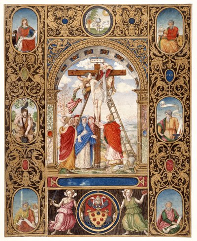 The Deposition from the Cross and Border Fragments from a Missal of Pope Clement VII, after 1523 by Vincent Raymond