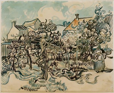 Old Vineyard with Peasant Woman by Vincent van Gogh
