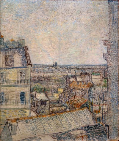 View from the Window of the Apartment on Rue Lepic by Vincent van Gogh