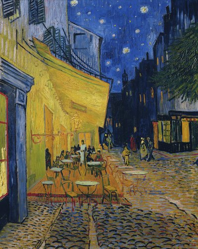 Cafe Terrace, Place du Forum, Arles, 1888 by Vincent van Gogh