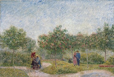 Garden in Montmartre with Lovers by Vincent van Gogh