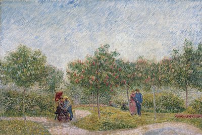 Garden in Montmartre with Lovers by Vincent van Gogh