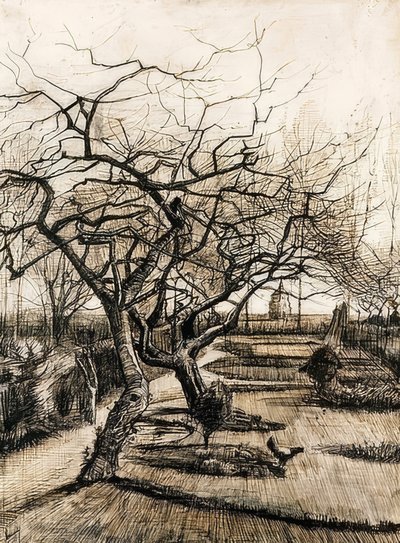 The Garden of the Parsonage in Nuenen. 1884 by Vincent van Gogh