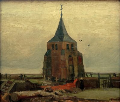 The Old Tower in the Churchyard at Nuenen by Vincent van Gogh