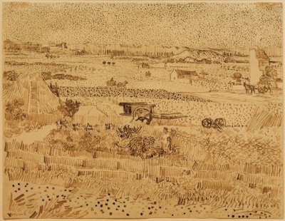 Harvest in Provence by Vincent van Gogh