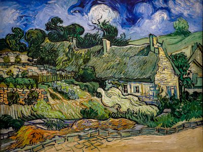House with Straw Ceiling in Cordeville by Vincent van Gogh