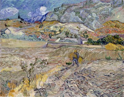 Landscape at Saint-Remy (The Ploughed Field) by Vincent van Gogh
