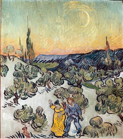 Landscape at Dusk (Saint Remy) by Vincent van Gogh