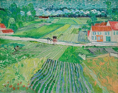 Landscape with a Carriage and a Train by Vincent van Gogh
