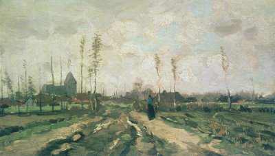 Landscape with a Church and Houses, Nuenen by Vincent van Gogh