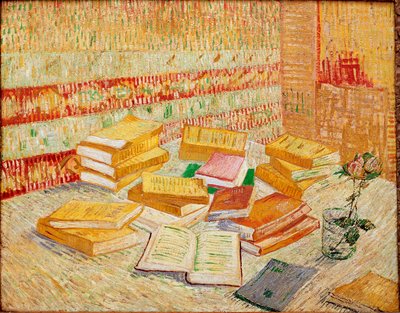 The Yellow Books or Parisian Romances. Painting by Vincent Van Gogh. Baden-Baden, private collection by Vincent van Gogh