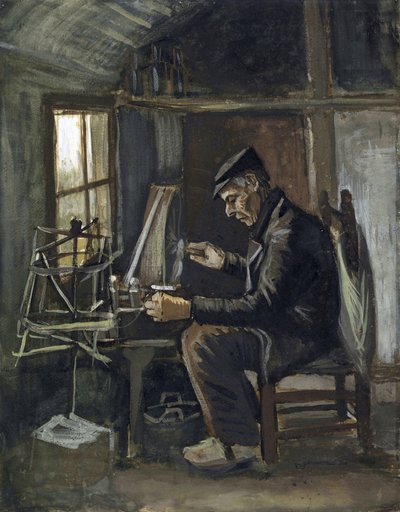 Man Winding Yarn by Vincent van Gogh