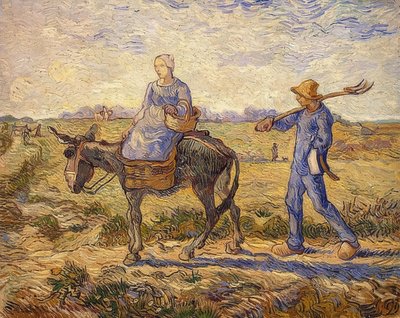 Morning. On the Way to Work. 1890 by Vincent van Gogh