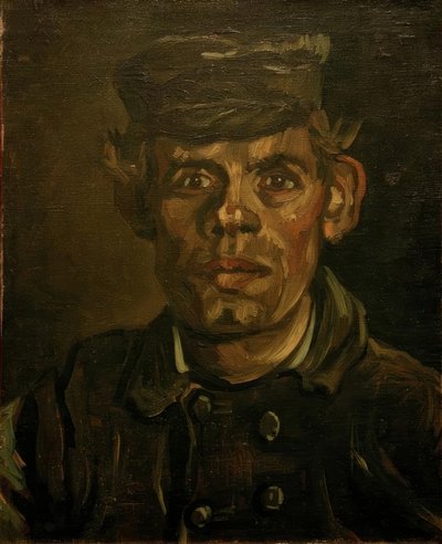 Portrait of a Young Farmer with Cap by Vincent van Gogh