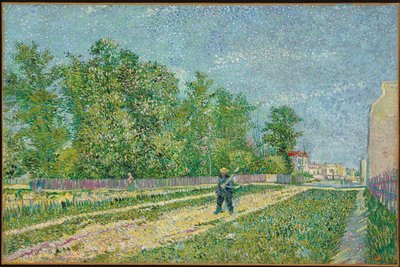 Road on the Edge of Paris, Farmer Carrying a Spade on His Shoulder, 1887 by Vincent van Gogh