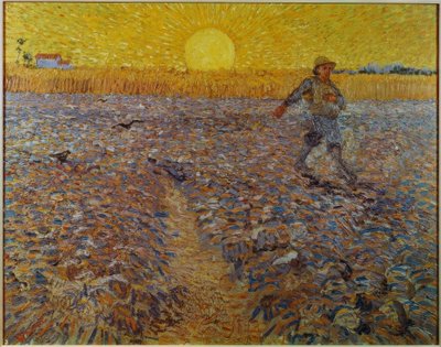 Sower at Sunset by Vincent van Gogh
