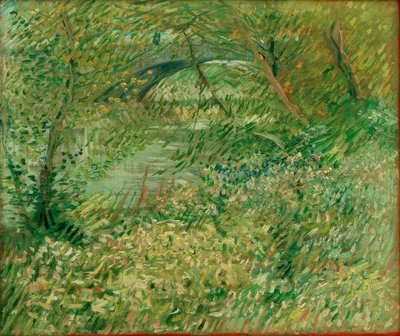 Seine Banks in Spring at Pont de Clichy by Vincent van Gogh