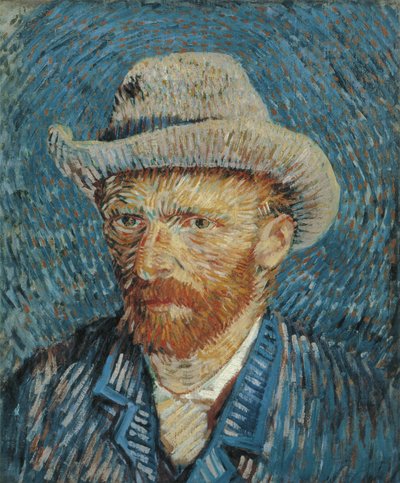 Self Portrait with Felt Hat by Vincent van Gogh