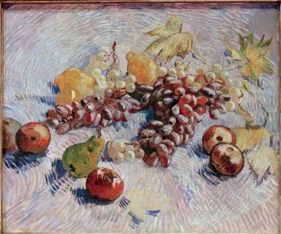 Still Life with Grapes, Apples, Lemons, and Pear by Vincent van Gogh