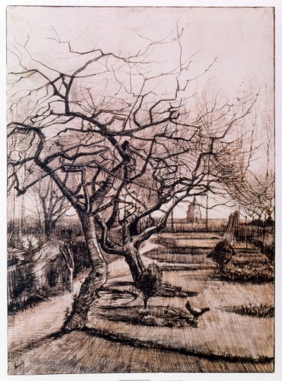 The Parsonage Garden at Nuenen in Winter by Vincent van Gogh