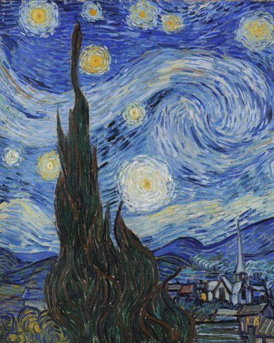 The Starry Night (detail) by Vincent van Gogh