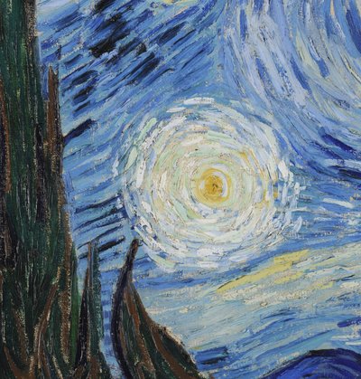 The Starry Night (detail) by Vincent van Gogh