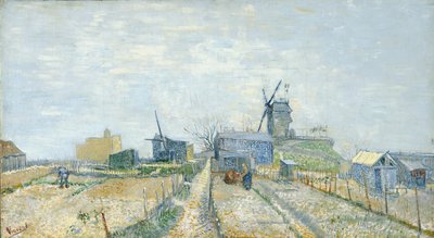 Vegetable Gardens and the Moulin de Blute-Fin on Montmartre by Vincent van Gogh