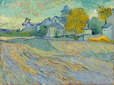 View of the Asylum and Chapel of Saint-Remy, 1889 by Vincent van Gogh