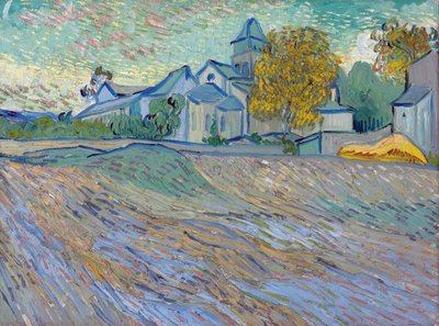 View of the Asylum and Chapel at Saint Remy by Vincent van Gogh