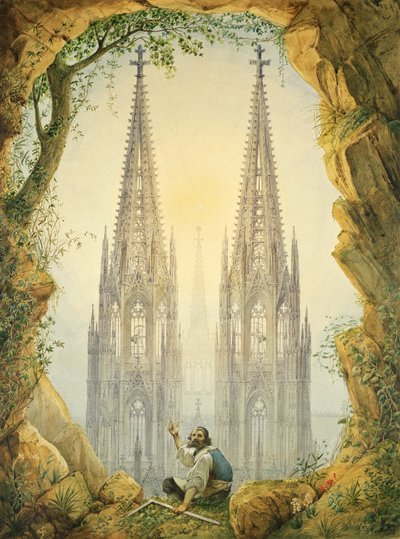Vision of the Completed Spires of the Cologne Cathedral, 1861 by Vincenz Statz