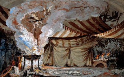 Sketch for the vault at Teatro Sociale of Bergamo by Vincenzo Bonomini