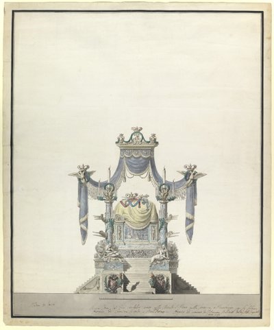 Catafalque for the Empress Catherine the Great 1729-1796, 1796 by Vincenzo Brenna