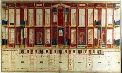 Pompeian Wall Decorations by Vincenzo Brenna