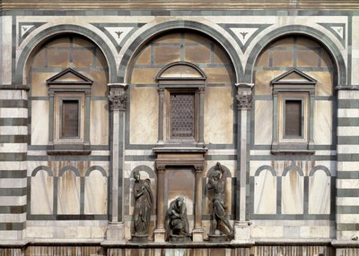 Saint John the Baptist, His Executioner and Salome (detail) - sculpture, 1571 by Vincenzo Danti