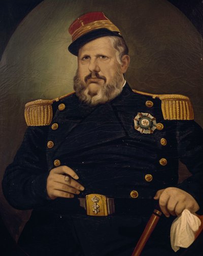 Portrait of Ferdinand II of Bourbon-Two Sicilies by Vincenzo De Mita