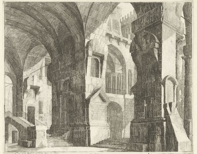 Corridor Around a Courtyard (Caprici di Scene Teatrali) by Vincenzo Mazzi