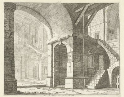 View of a High Space from a Corridor by Vincenzo Mazzi