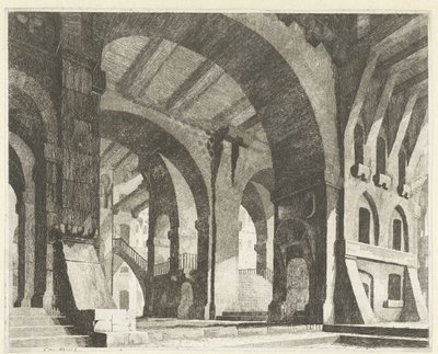 High Space with Round Arches (Caprici di Scene Teatrali) by Vincenzo Mazzi