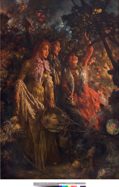 Genre Scene or Harvest (1895) by Vincenzo Migliaro