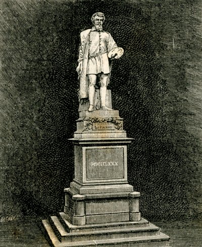 The Monument to Antonio Allegri da Correggio, by Vincenzo Vela, Correggio, Emilia-Romagna, Italy by Vincenzo Vela