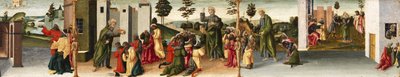 Story of Saint Thomas the Apostle - Saint Thomas baptises Gundaphorus, and other episodes by Vincenzo di Antonio Frediani
