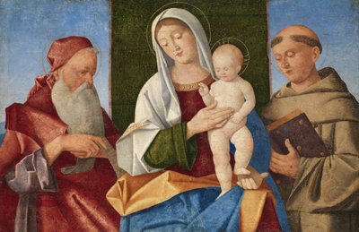 Virgin and Child between Saint Jerome and Saint Francis by Vincenzo di Biagio Catena