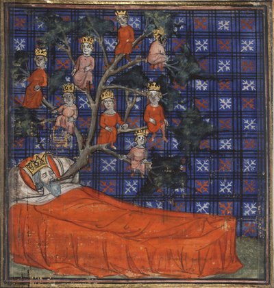 The Tree of Jesse from the Bible historiale by Guiart des Moulins by Virgil Master
