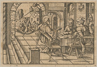 Christ at the Table with Tax Collectors and Sinners by Virgil Solis
